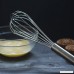 Egg Whisk 10 Inch Stainless Steel Whisk/Egg Frother Milk Cream Beater Tools Kitchen Utensils for Blending Whisking Beating Stirring Durable Good Grip (Silver Grey 10'') - B07F9XZ1HM